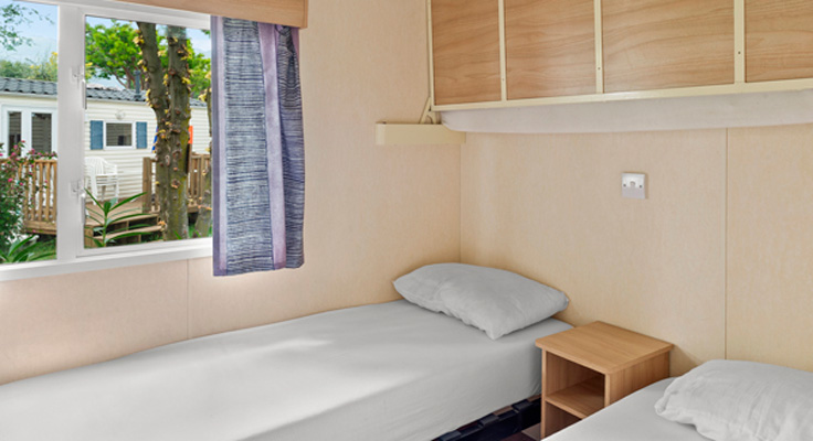Chambre double enfants mobil-home camping Saint Hilaire de Riez
