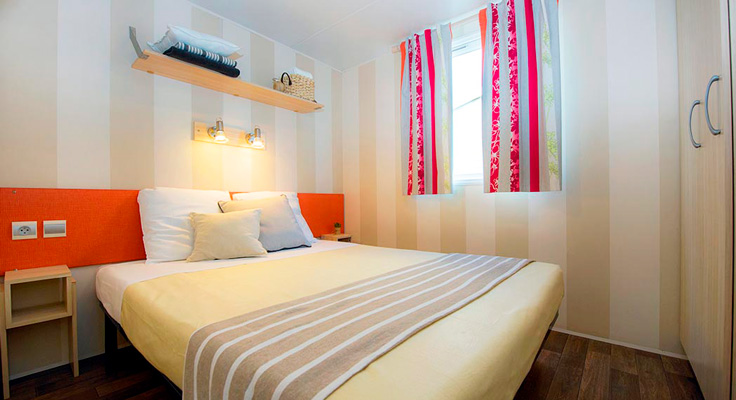 Chambre double parentale camping Sol à Gogo Saint Hilaire de Riez