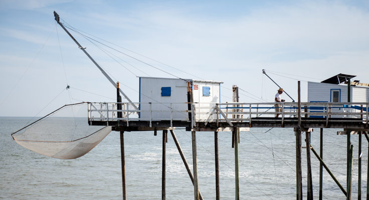 Cabanes de pêche Brem sur Mer