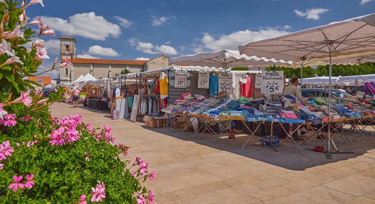 Marché été Saint Hilaire de Riez