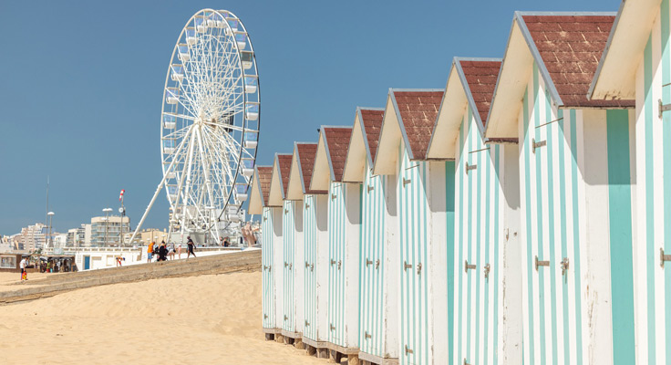 Plage des demoiselles cabanes de plage
