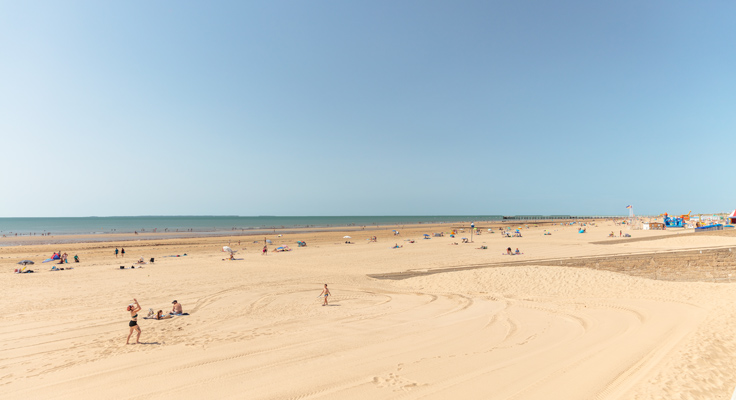 Plage St jean de Monts sur la côte Lumière
