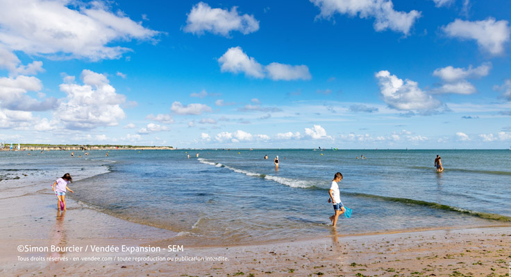 Plage centrale la Tranche sur Mer