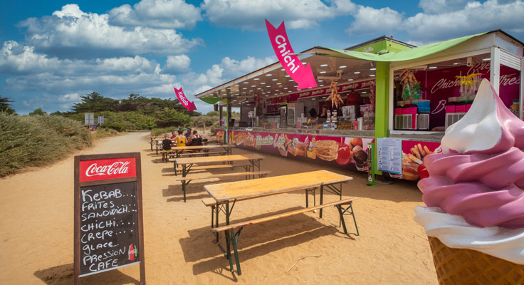 Snack de plage Saint Hilaire de Riez