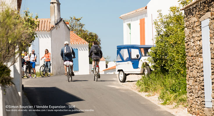 Village île d'Yeu et vélos